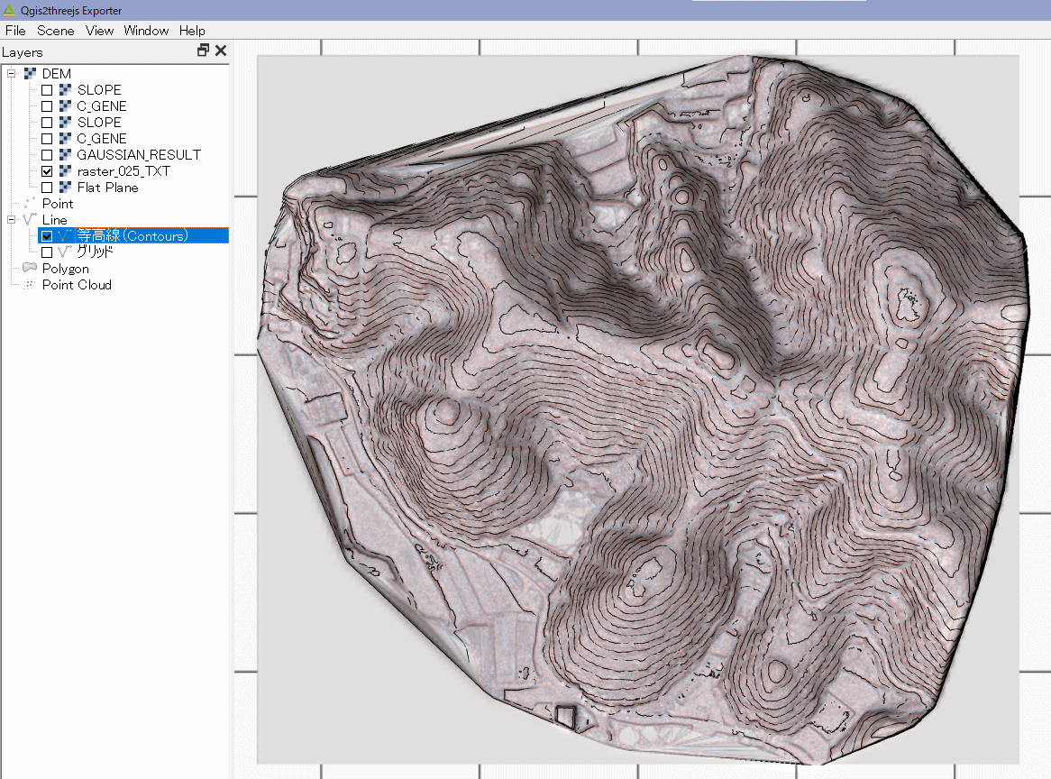 CSMapMakerで作成した地形図を3D化する: LiDARで古墳調査
